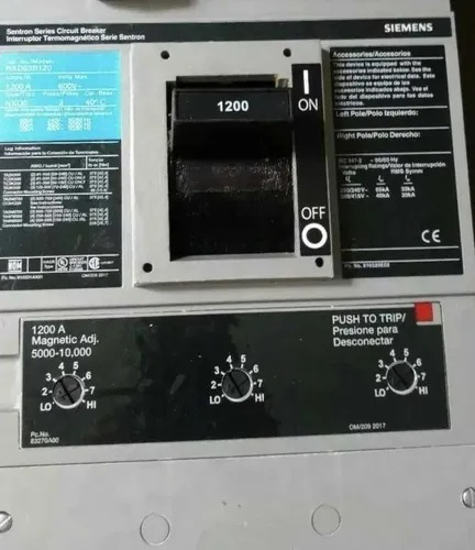 Interruptor Termomagnetico Siemens Nxd63b120 3x1200amp Nuevo