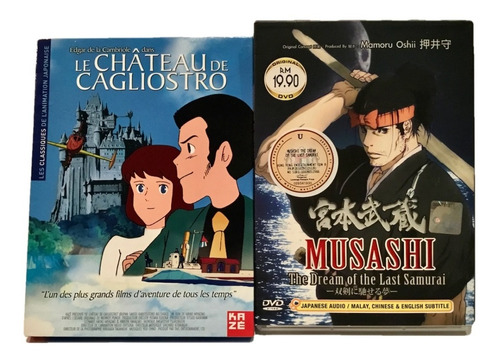 El Castillo De Cagliostro Y Musashi 2 Dvd Originales 