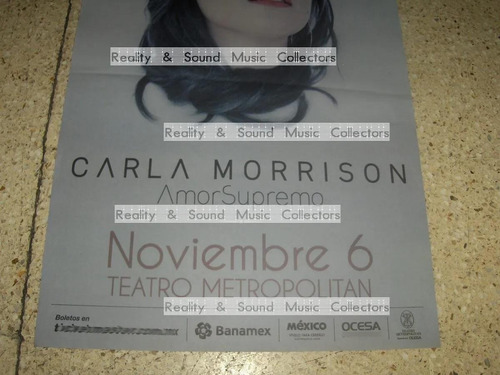 Carla Morrison Poster Metropolitan 2015 De Coleccion (Usado)