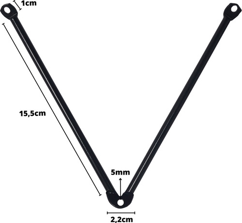 Mesa 110x50 Retangular Aparador Pé Palito Com Suporte V