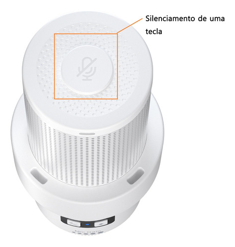 Microfone Cardioide Sem Fio Rgb Para Jogos Comica Uni Pro(d)
