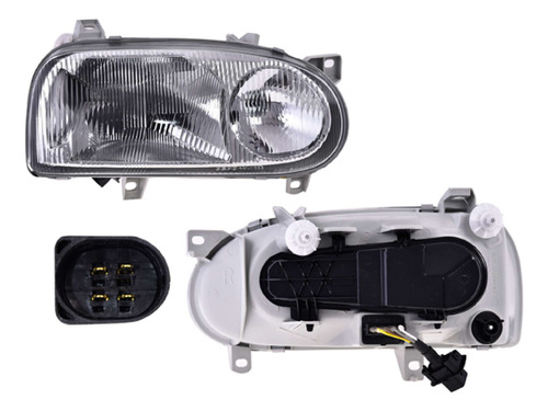 (par) Faros Manual/elec P/halogeno Vw Golf Gti 1998 Depo