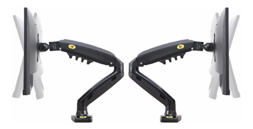 Imagen 1 de 10 de Combo 2 Soporte De Brazo Monitor A Escritorio Nb F80 17 A 30