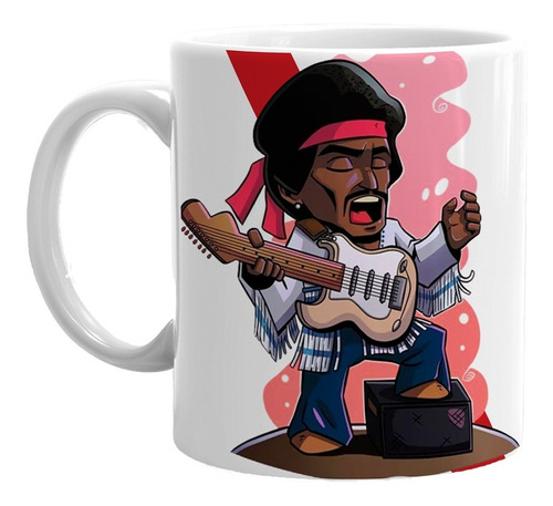 Caneca Personalizada Porcelana Jimi Hendrix Presente