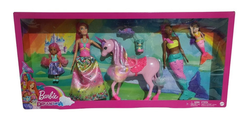 Set Barbie Dreamtopia Paquete De 7 Piezas - Mattel -original