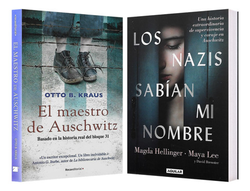 Maestro De Auschwitz + Nazis Sabían Mi Nombre 2 Libros