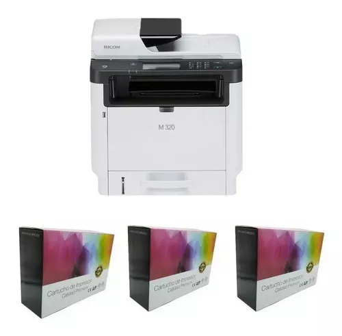 Impresora Multifunción Láser B/N Ricoh M320F MAS TONER ADICIONAL - El Punto  de la Impresora