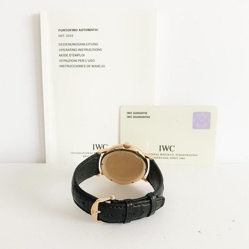 Iwc Portofino Automatic Ouro Rosé 38mm Completo