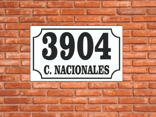 Número De Puerta Dirección Carteles Domicilio