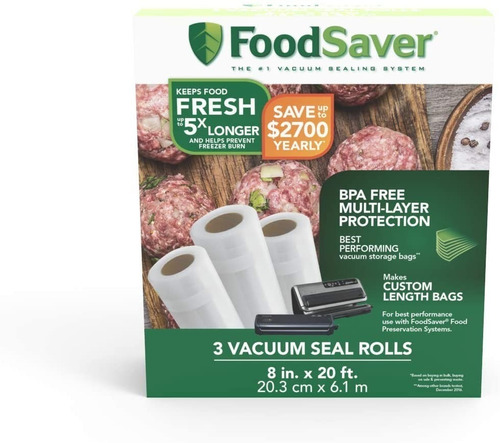 Bolsas Envasado Al Vacio Foodsaver 20 X 50 Cm A Pedido