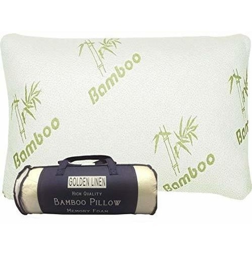 Almohada Bamboo De Espuma Viscoelástica, Funda Extraíble, Se