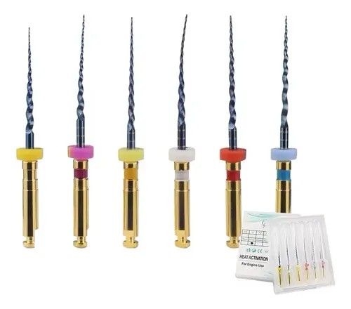6 Punte Rotanti NiTi Per Endodonzia, Super File Per Canali Radicolari, Lunghezza 25 Mm, Motore Endodontico - Foto 3