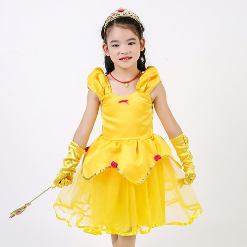 Disfraz Princesa Niñas Fiestas Halloween Con Accesorios