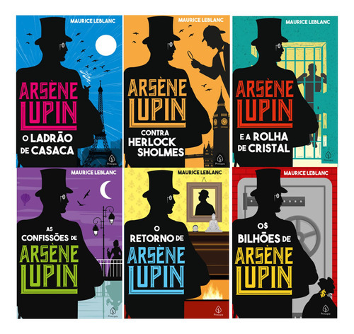 Coleção Arsène Lupin - 6 Vol, De Maurice Leblanc., Vol. 1. Editora Kit De Livros, Capa Mole Em Português