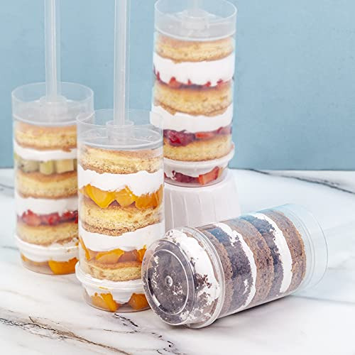 Contenedor De Pasteles Push Pops Transparente Con Tapa,