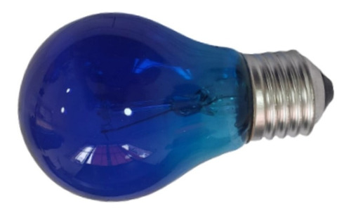 Lâmpada Decorativa Incandescente A19 40w 130v Azul