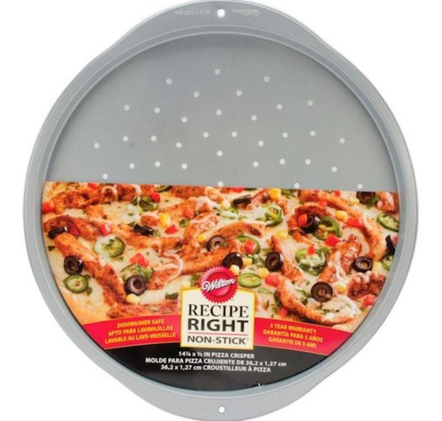 Imagen 1 de 5 de Molde Pizza Pizzera Microperforado Fuente Wilton Titanweb