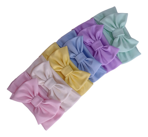 6 Diademas Para Bebe Recién Nacido, Bandita, Moño, Tiara