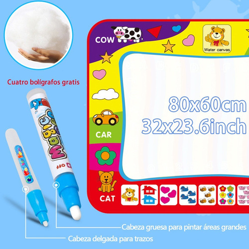 Tapete Estera De Dibujo Agua Tablero Mágico Doodle Mat