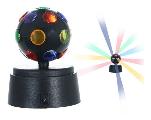 Bola Disco Led Luz Para Fiestas Con Rotación 