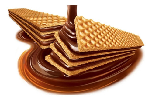Imagem 2 de 6 de Biscoito Wafer Maxi Chocolate Bauducco 117g
