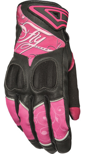 Guantes Moto Fly Racing Mujer Venus S Rosa/negro Md