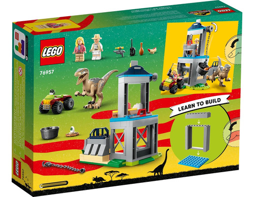 Lego Jurassic Huida Del Velocirraptor 76957 - 137pz