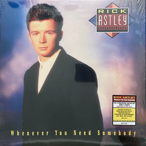Rick Astley Whenever You Need Somebody Vinilo Nuevo Limited