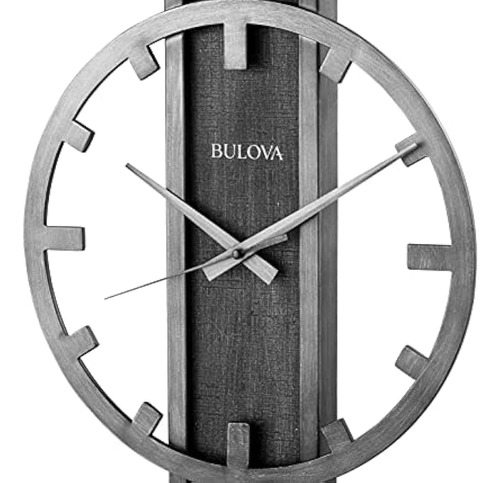 Reloj De Mesa Bulova B1864 Streak, Tono Plateado Envejecido