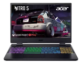 Portátil Gamer Acer Nitro 5 R5 8gb 512gb Ssd Rtx 3050 W11 Color Negro