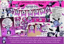Comprar Kit Imprimible Candy Bar Vampirina Editable Ppt