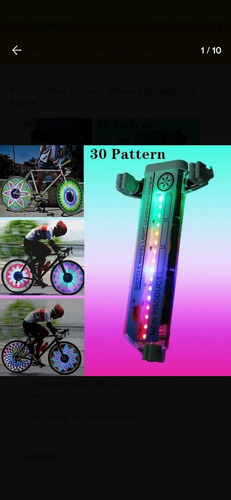 Luz Led De Rayos Para Bicicleta