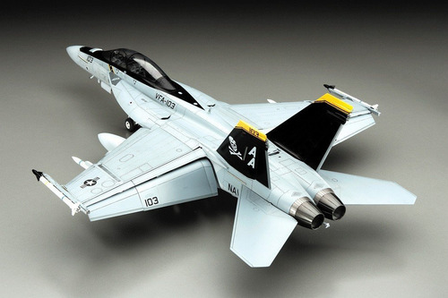 Hasegawa Avion Escala 1:48 F/a 18f Super Hornet 38x28 Cm
