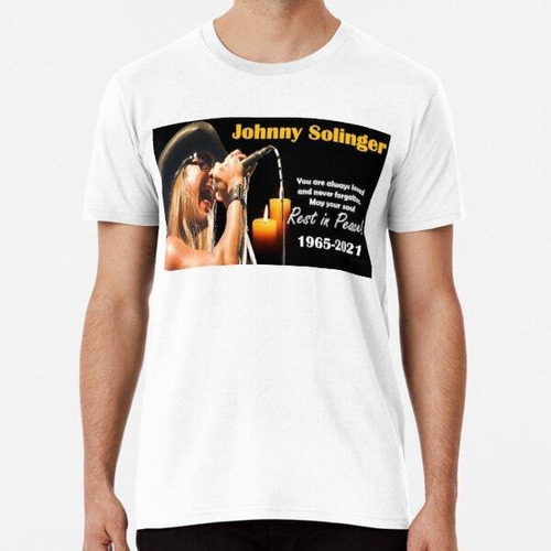 Remera Cantante Johnny Solinger Algodon Premium