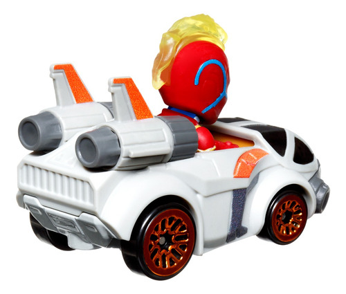 Hot Wheels Racerverse Vehículo Capitana Marvel En Jet Lucha