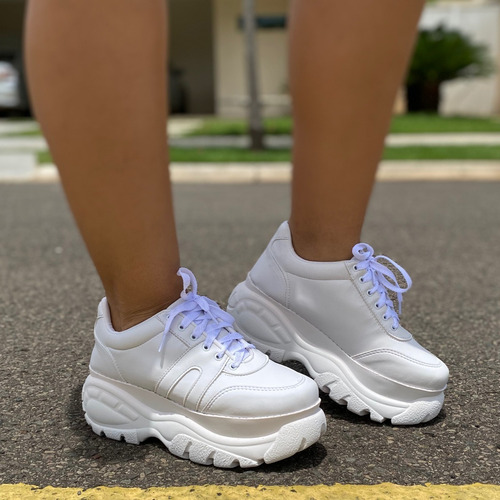 Imagem 5 de 5 de Tenis Feminino Plataforma Moda Sola Alta Promoção | P01.tju
