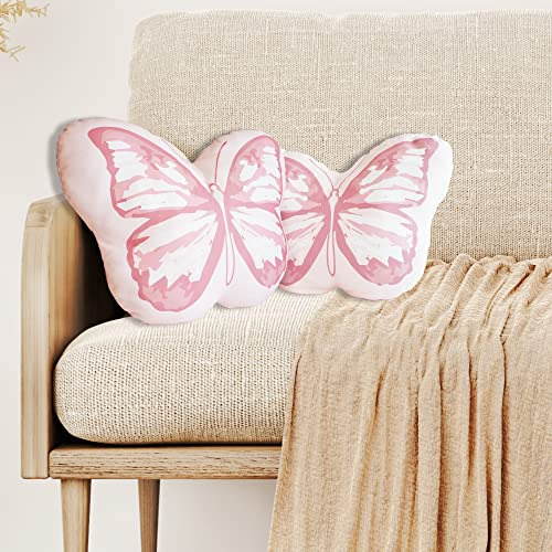 Cojín Decorativo De Peluche Suave Forma De Mariposa, 1...