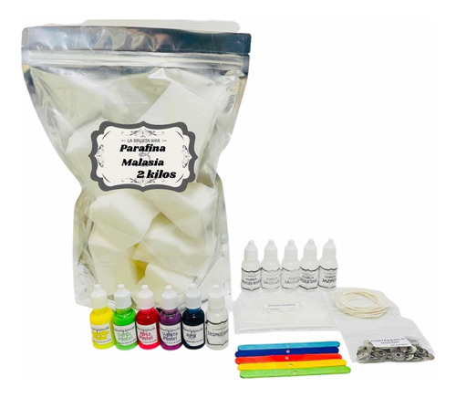 Kit Para Hacer Velas De Parafina Malasia Plus + Curso 