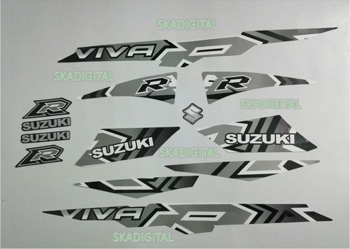 Kit Completo De Calcomanías Suzuki Viva R 2015