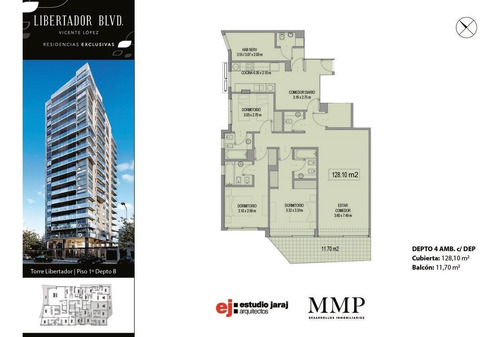 Libertador Blvd. - Departamento 4 Amb - Libertador Al Río