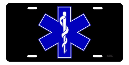 Rogue River Tactical Emt Ems Star Of Life Placa De Matrícula