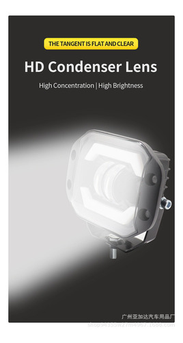 Faros Antiniebla Led De Luz Alta Y Baja H4 Con Luz Ámbar Drl