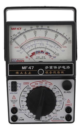 Multímetro Analógico Industrial Mf47, Puntero Magnético