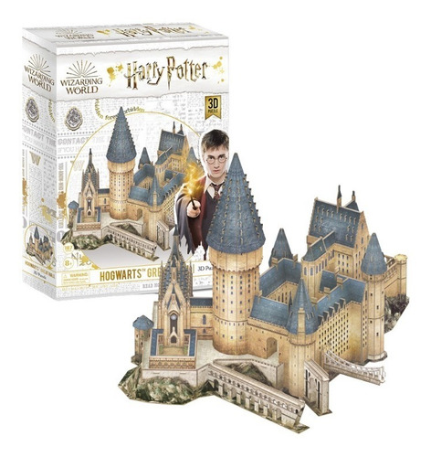 Imagen 4 de 4 de Puzzle 3d Harry Potter | Gran Salón Hogwarts