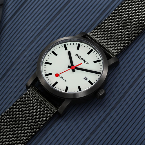 Berny Reloj Automático Clásico Para Hombres Reloj De Pulsera