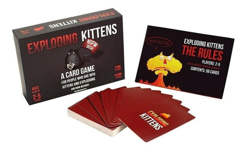 Imagen 2 de 2 de Juego de cartas Exploding kittens NSFW