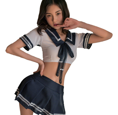 Conjunto De Malla For Cosplay Con Pijama Uniforme Escolar