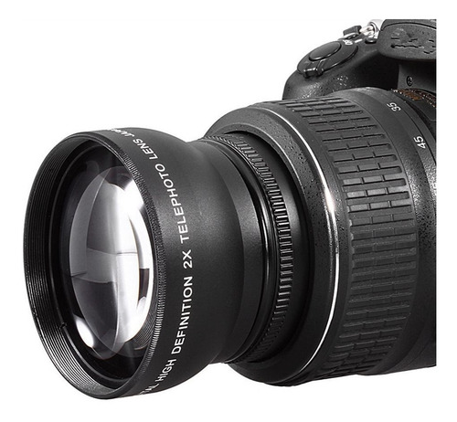 Lente Teleconvertidor Trudigital Telefoto Dslr 2.0x / 58mm