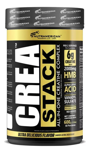 Crea Stack Nutramerican 60 Serv - Unidad a $149900