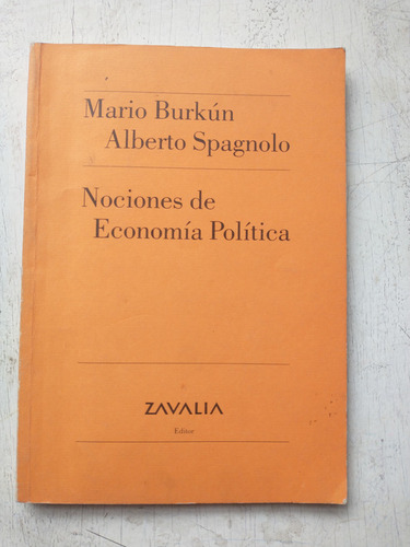 Nociones De Economia Politica Mario Burkun - Spagnolo